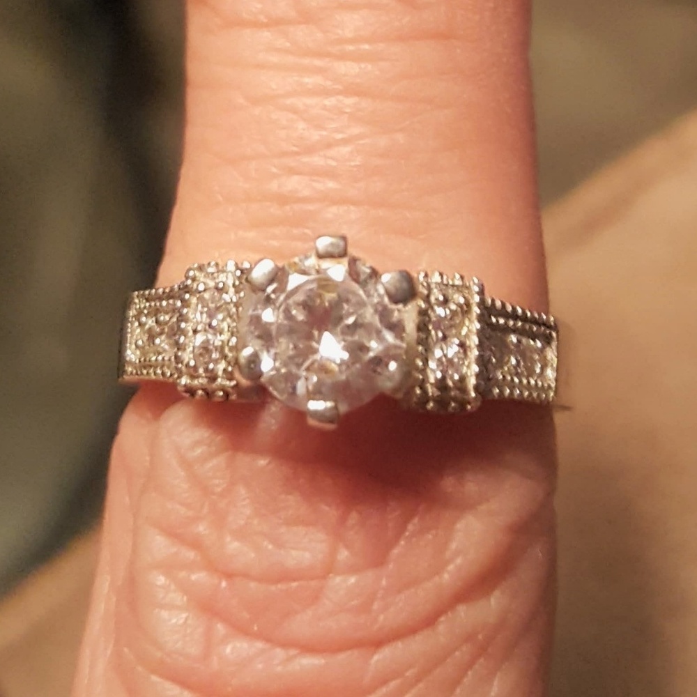 Beautiful handmade stone in sterling silver ring